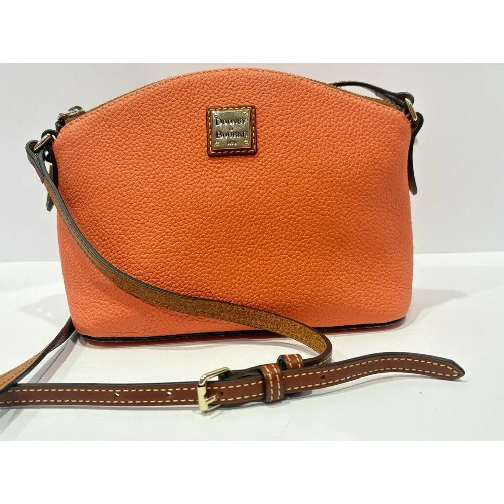 Dooney & Bourke Pebble Grain Suki Crossbody Orange
